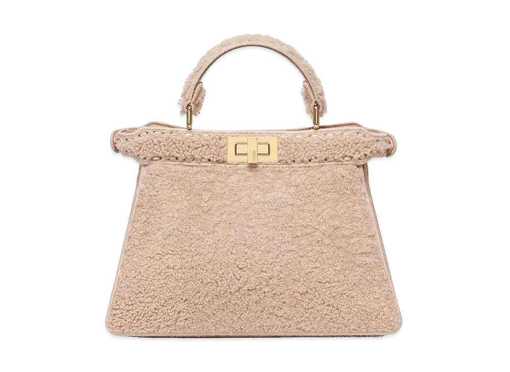 FENDI Peekaboo Iseeu Small Sheepskin Bag "Pink"