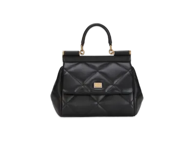 Dolce&Gabbana Sicily Bag Small Matrasse Calfskin "Black"