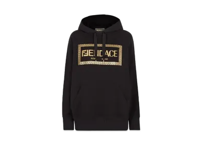 FENDI x Versace Fendace Black Jersey Logo Sweatshirt "Black"