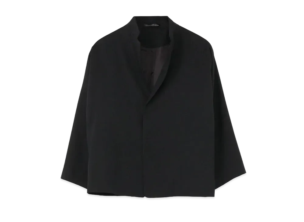 Yohji Yamamoto Y's WOOL GABARDINE DESIGN SLEEVE JACKET "Black"