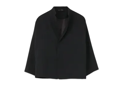 Yohji Yamamoto Y's WOOL GABARDINE DESIGN SLEEVE JACKET "Black"