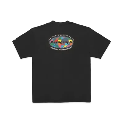 Paragraph Colorful Earth Logo T Shirt "Black"