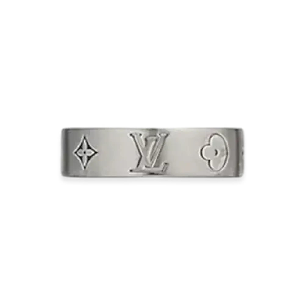Louis Vuitton LV Mosaic Thin Ring "Ruthenium"