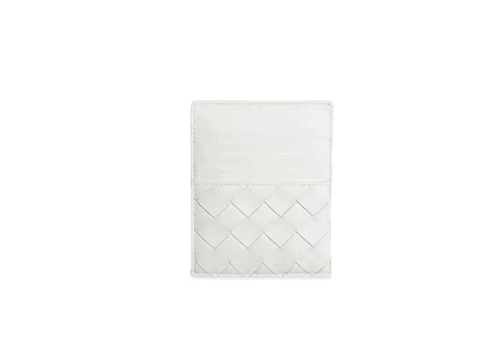 Bottega Veneta Zipped Card Holder "White"