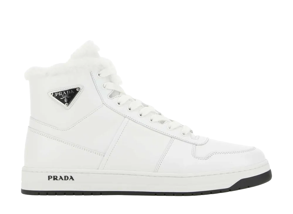 PRADA Leather Sneakers "White"
