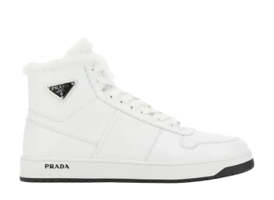 PRADA Leather Sneakers "White"