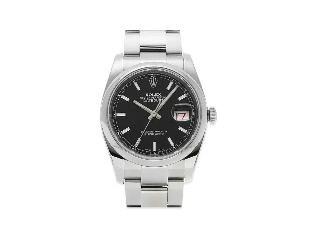 ROLEX Datejust 36 "Black/Stainless Steel"