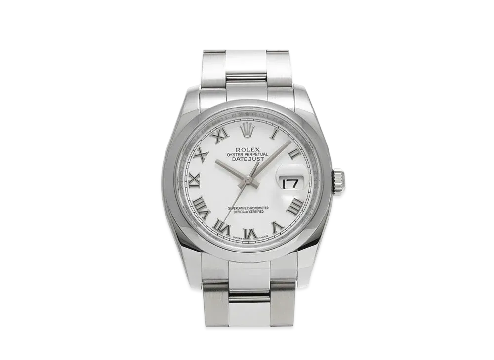 ROLEX Datejust 36 "White Roman/Stainless Steel"