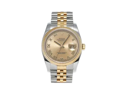 ROLEX Datejust "Champagne Roman/Stainless Steel/Yellow Gold"
