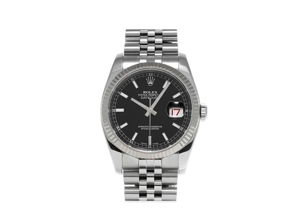 ROLEX Datejust "Black/Stainless Steel/White Gold"