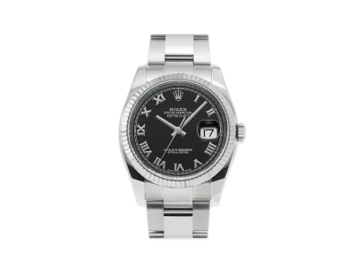 ROLEX Datejust "Black Roman/Stainless Steel/White Gold"