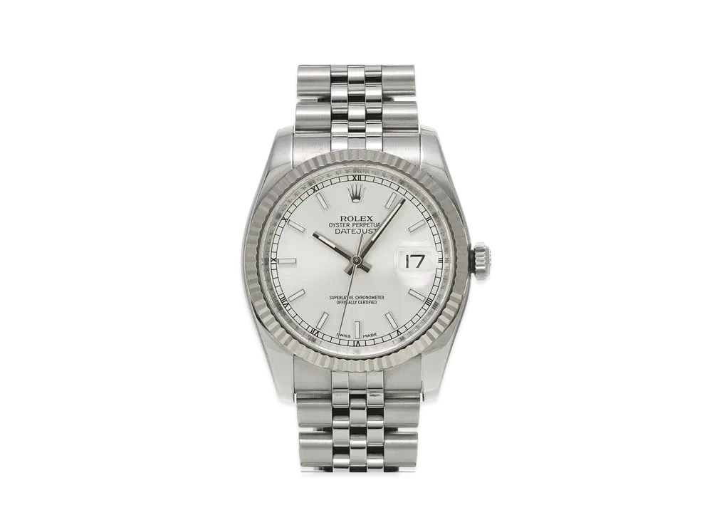ROLEX Datejust "Silver/Stainless Steel/White Gold"