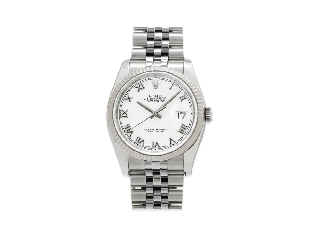 ROLEX Datejust "White Roman/Stainless Steel/White Gold"