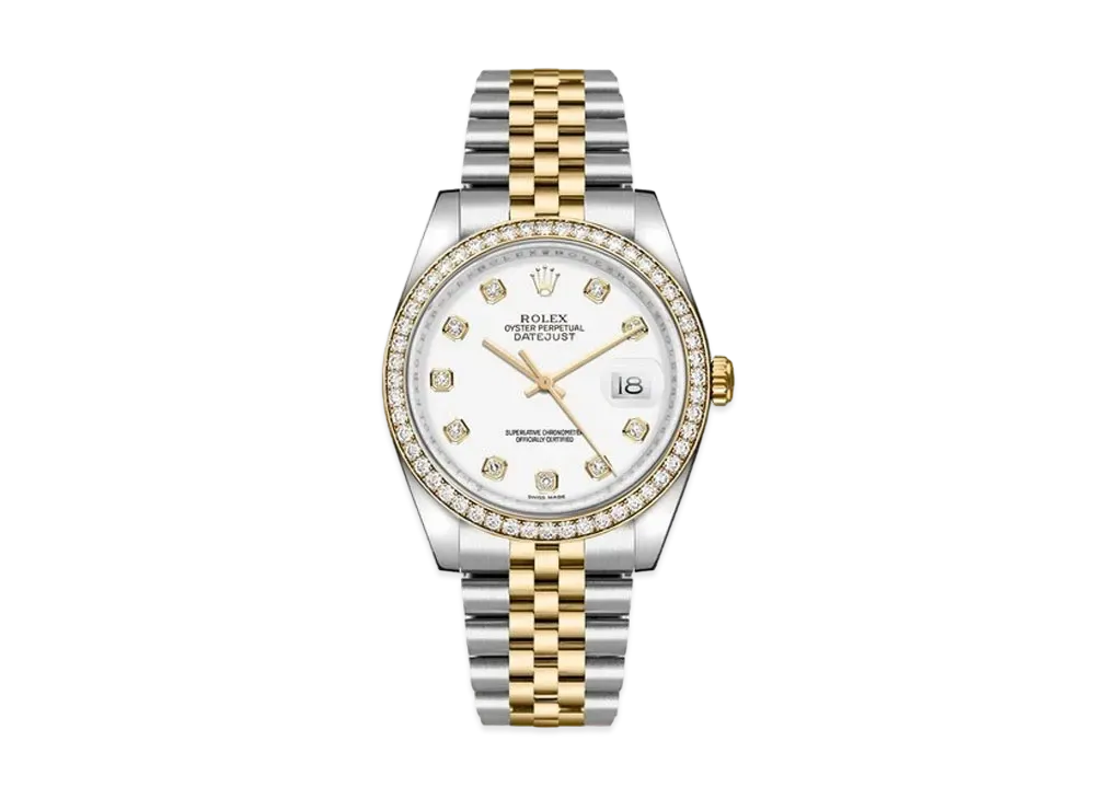 ROLEX Datejust 10P Diamonds "White/Stainless Steel/Yellow Gold"