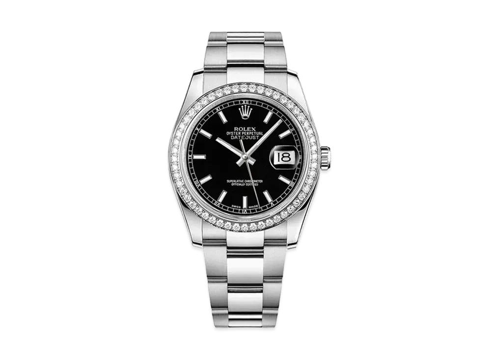 ROLEX Datejust "Black/Stainless Steel/White Gold"