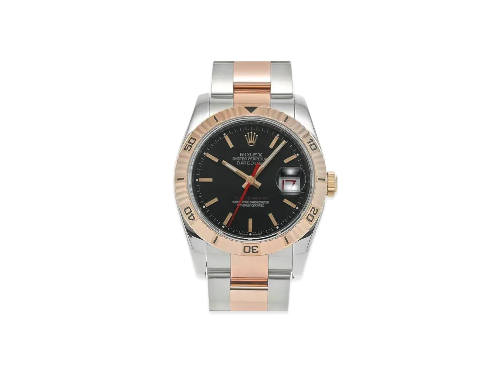 ROLEX Datejust Turn-O-Graph "Black/Stainless Steel/Everose Gold"