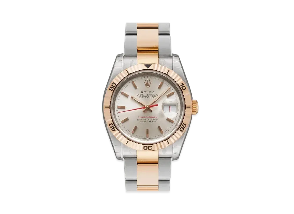 ROLEX Datejust Turn-O-Graph "Silver/Stainless Steel/Everose Gold"