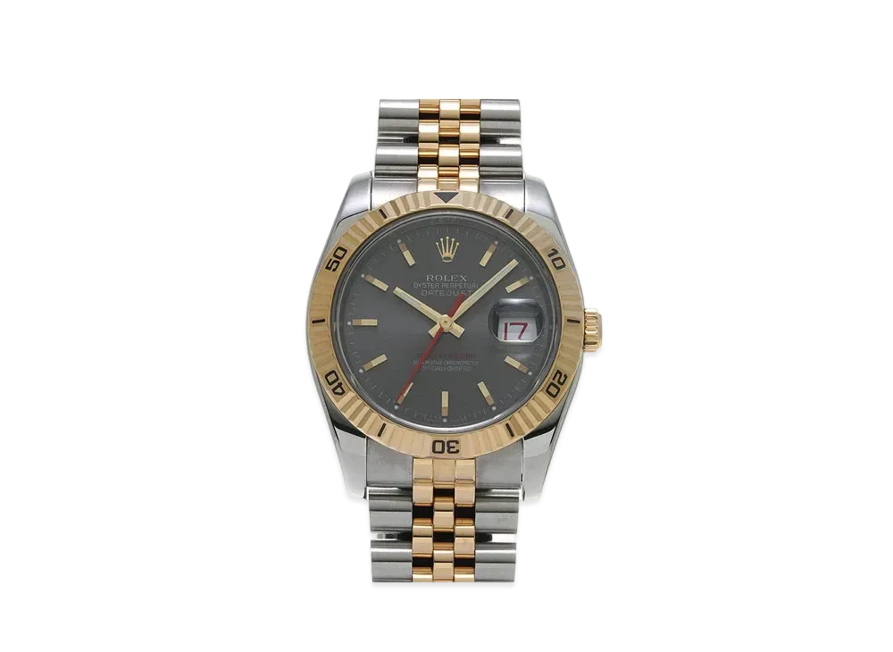ROLEX Datejust Turn-O-Graph "Gray/Stainless Steel/Yellow Gold"