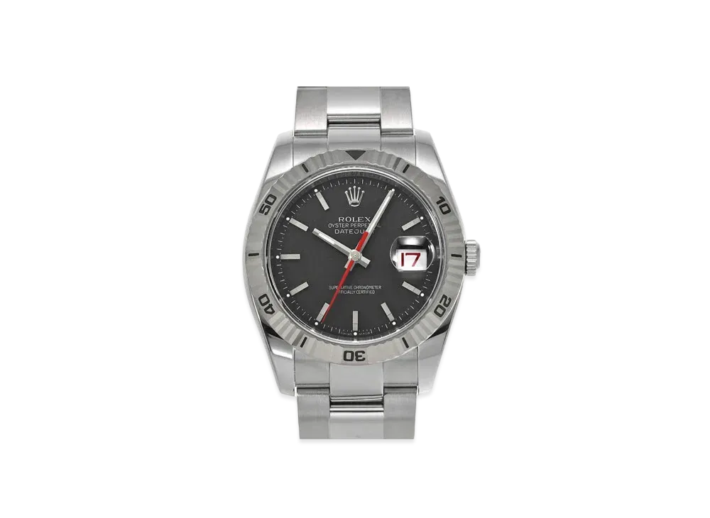 ROLEX Datejust Turn-O-Graph "Black/Stainless Steel/White Gold"