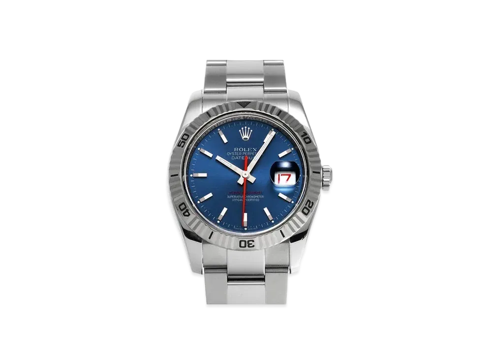 ROLEX Datejust Turn-O-Graph "Blue/Stainless Steel/White Gold"