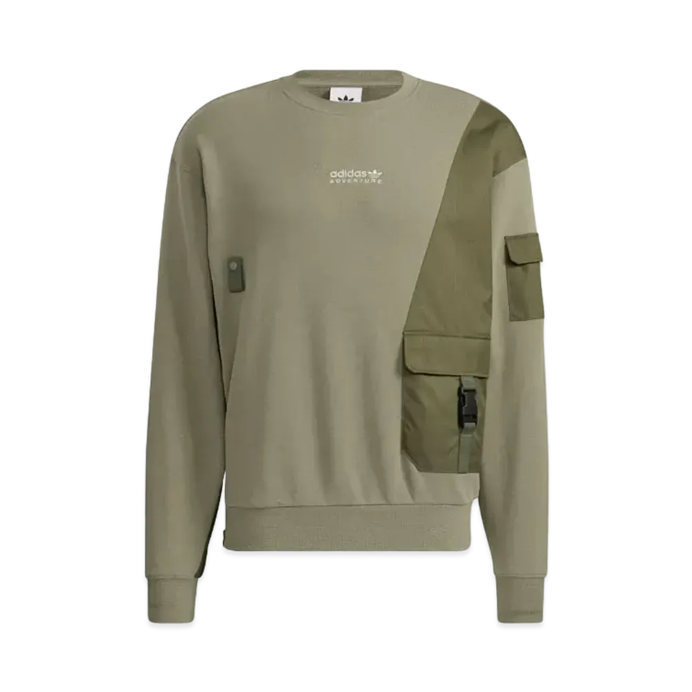 ADIDAS ADVENTURE CREWNECK SWEAT "Orbit Green"