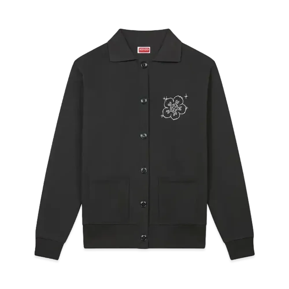 KENZO 'CONSTELLATION' Embroidery Loose Cardigan "Black"