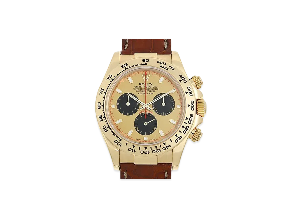 ROLEX Cosmograph Daytona "Champagne/Black/Yellow Gold" 116518