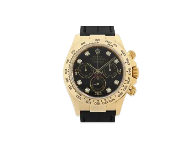 ROLEX Cosmograph Daytona 8P Diamonds "Black/Yellow Gold"