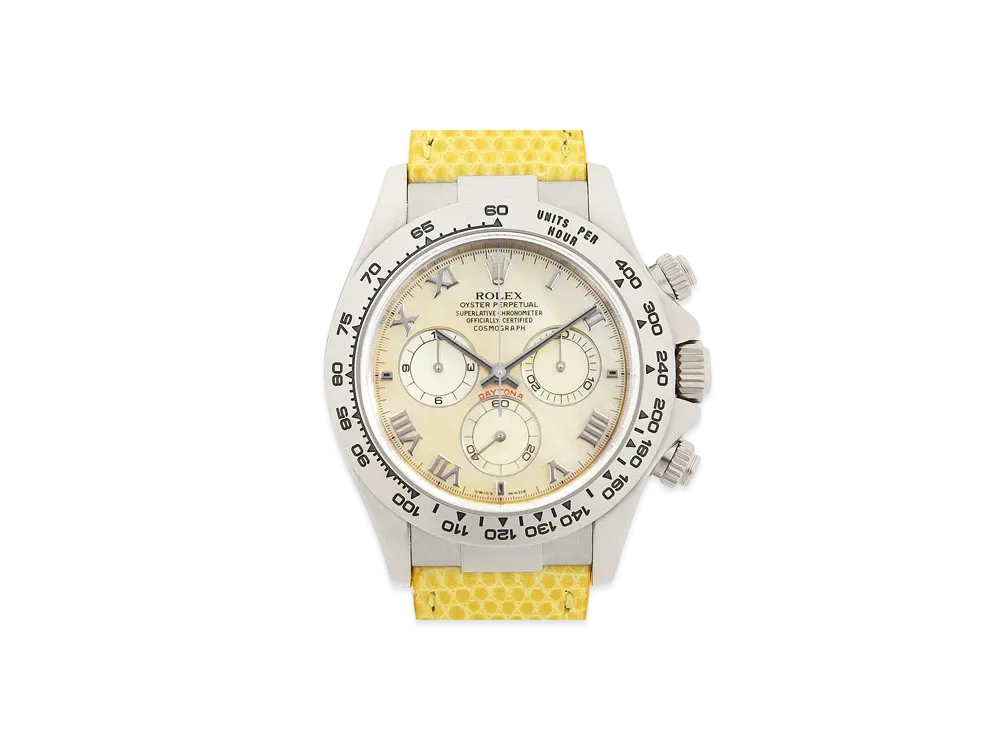 ROLEX Cosmograph Daytona Beach "Yellow Shell/White Gold"