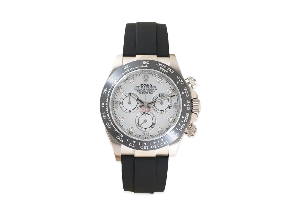 ROLEX Cosmograph Daytona 8P Diamonds "White Shell/" 116519LNNG