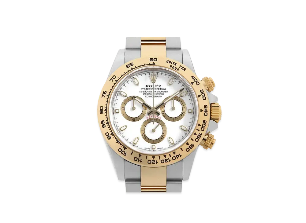 ROLEX Cosmograph Daytona "White/Stainless Steel/Yellow Gold"