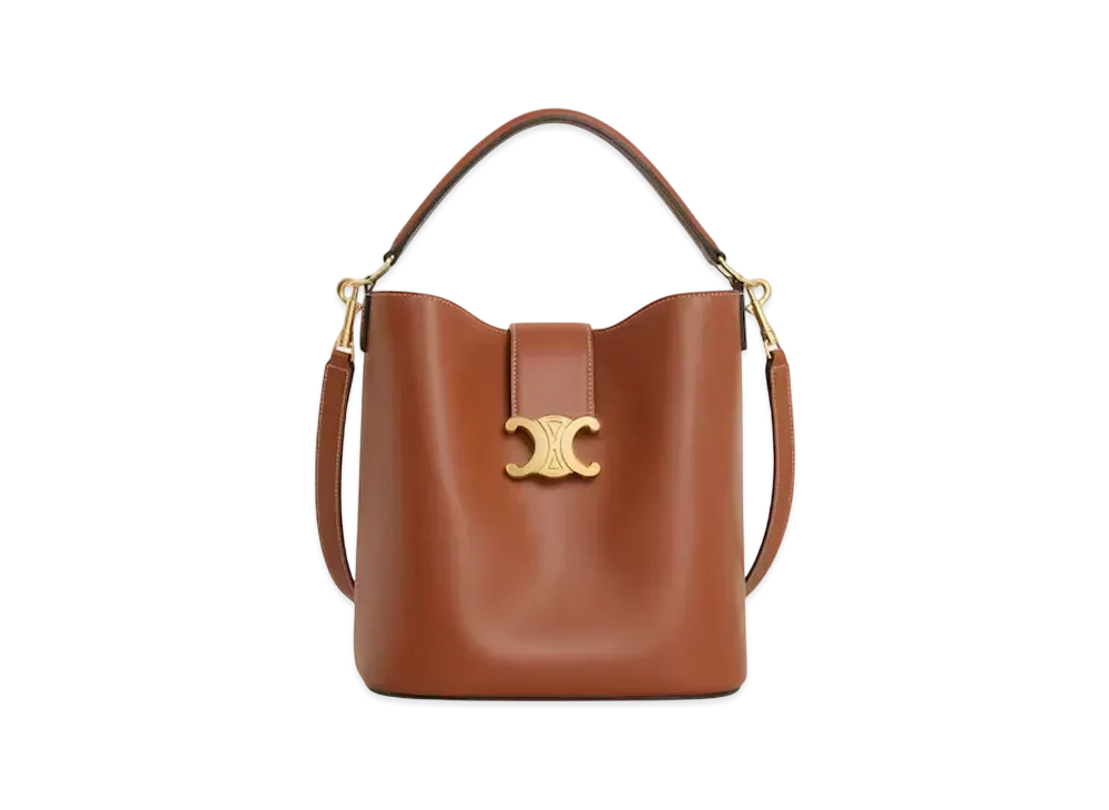 CELINE Medium Bucket Louise in Smooth Calfskin "Tan"