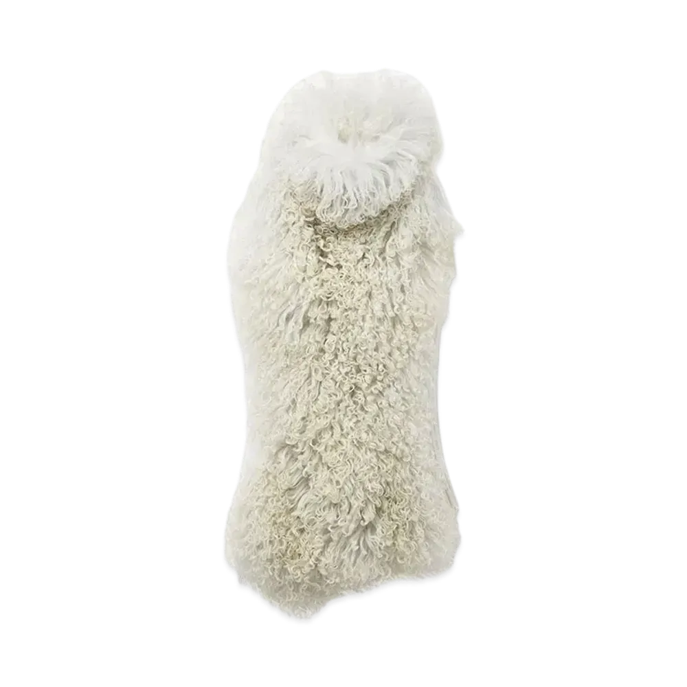 Alexander McQUEEN Sleeveless Shearling Top "Beige"