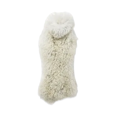 Alexander McQUEEN Sleeveless Shearling Top "Beige"