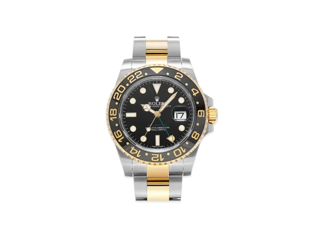 ROLEX GMT Master II "Black/Stainless Steel/Yellow Gold"