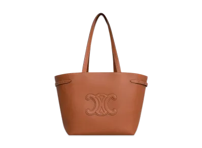 CELINE Medium Cabas Anais Cuir Triomphe In Grained Calfskin "Tan"