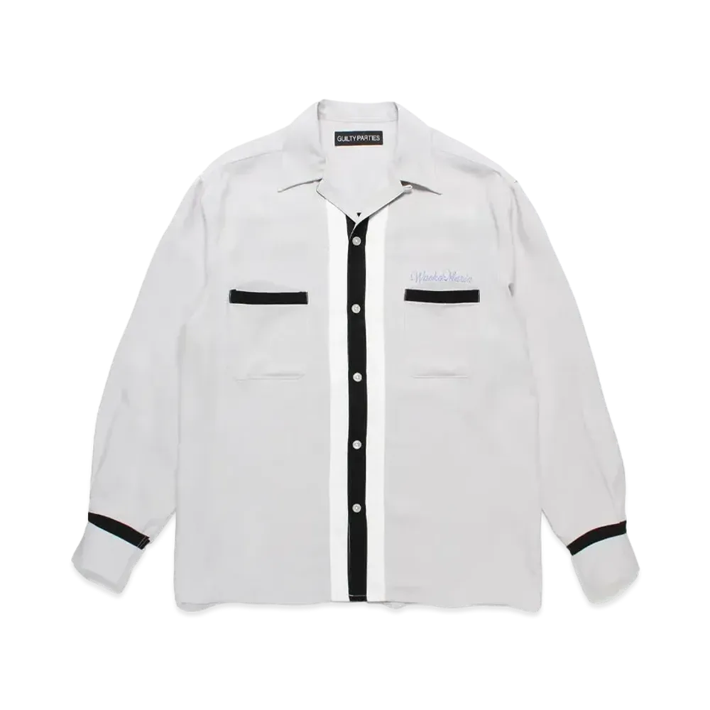 WACKO MARIA Switching 50's Open Collar Shirt "Gray"