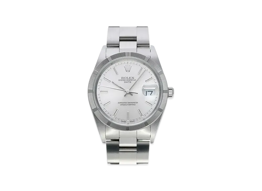 ROLEX Oyster Perpetual Date "Silver/Stainless Steel"
