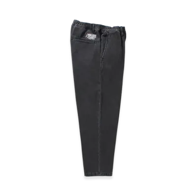 APHRODITEGANG Washed Denim Easy Trousers "Black/White"