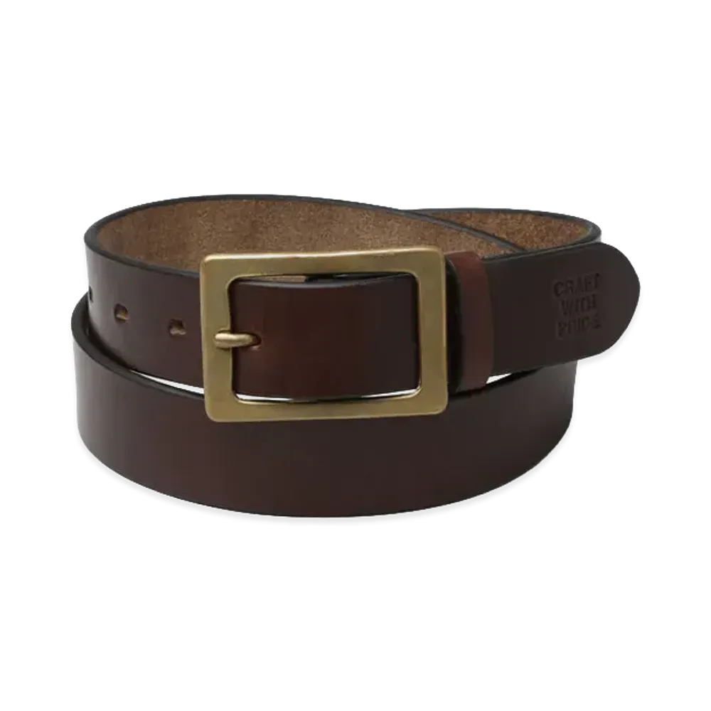 NEIGHBORHOOD Leather Belt "Brown"