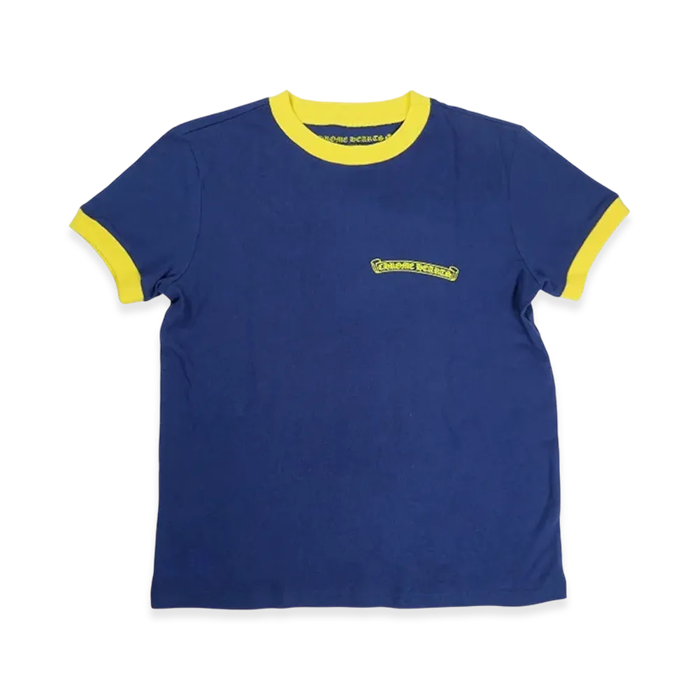 Chrome Hearts Roller Skates Horseshoe S/S T-Shirt "Navy/Yellow"