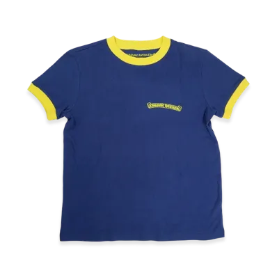 Chrome Hearts Roller Skates Horseshoe S/S T-Shirt "Navy/Yellow"