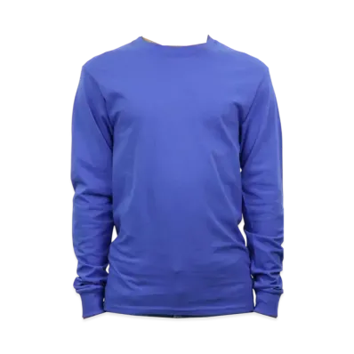 Champion Cotton Long Sleeve Tee "Blue"