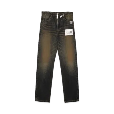 Maison MIHARA YASUHIRO Amateur Sewn Like Zip-up Denim Pants "Indigo"