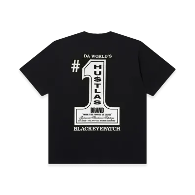 BlackEyePatch Number One Hustlas Tee "Black"