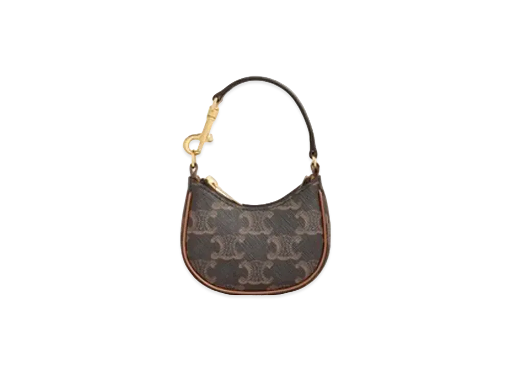 CELINE MICRO AVA in Triomphe canvas and calfskin "Tan"