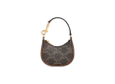 CELINE MICRO AVA in Triomphe canvas and calfskin "Tan"