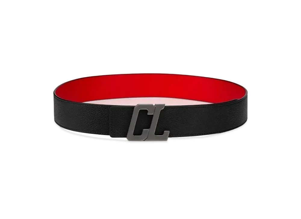 Christian Louboutin Happy Rui CL Logo Belt "Black"