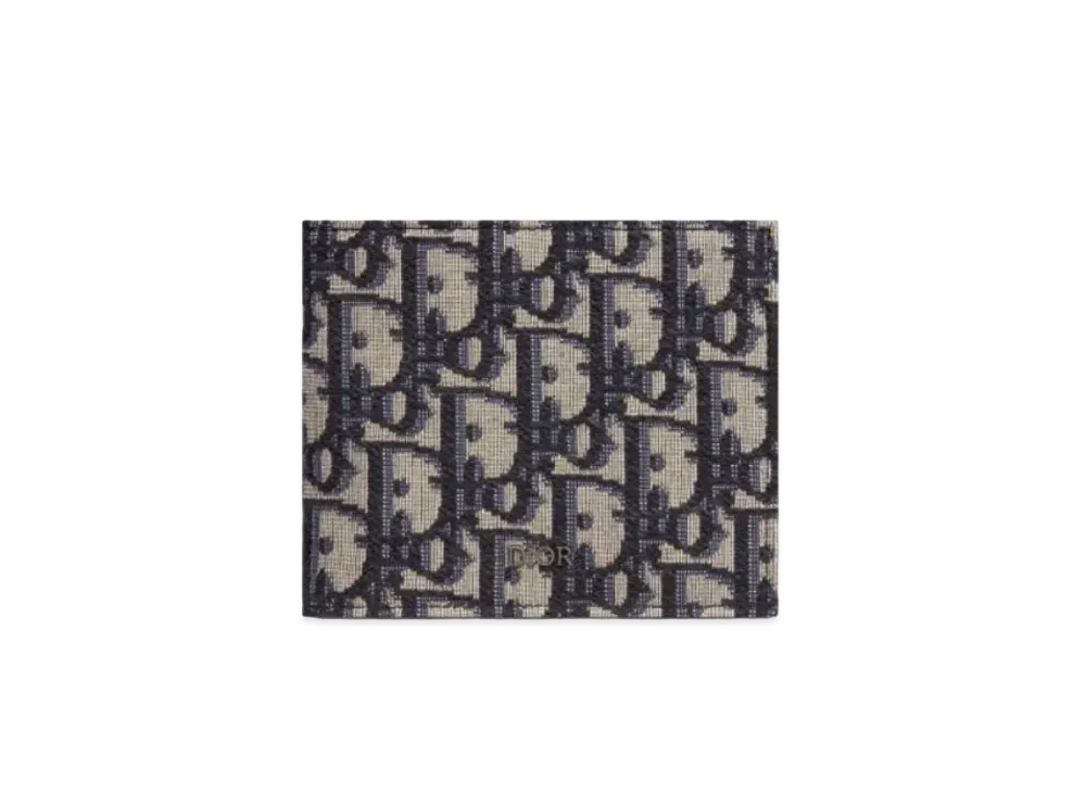 Dior DiorEssentials Wallet Dior Oblique Jacquard With Coin Case "Beige"