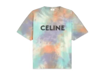 CELINE Celine Loose T-Shirt With Studs / Cotton "Multicolor"
